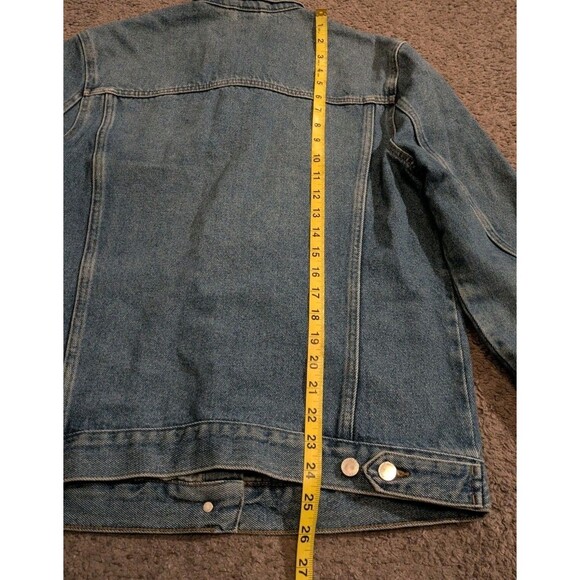 H&M Denim Blue Denim Jean Jacket Women's Medium / 8 - Picture 5 of 6